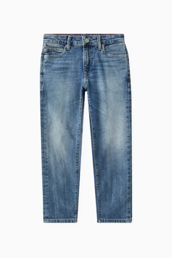Vintage Faded Straight Leg Jeans