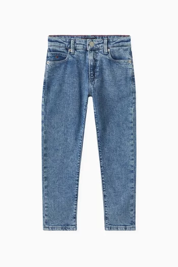 Faded Straight Leg Jeans