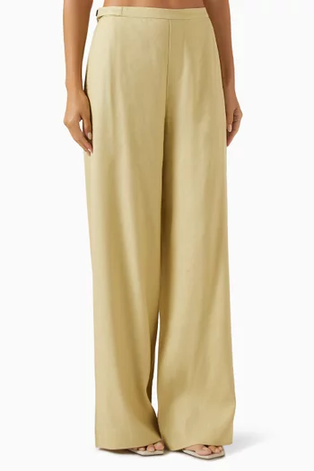 بنطال مونتيسيتو مزيج كتان وفيسكوز