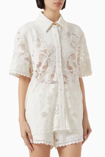 Muses Oversized Shirt in Lace