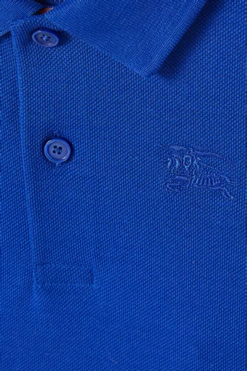 تي شيرت بولو بشعار الفروسية قطن بيكيه