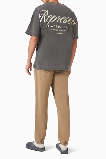 Owners' Club Script T-shirt in Cotton