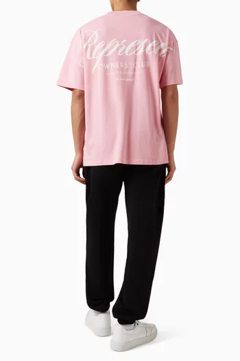 Owners' Club Script T-shirt in Cotton