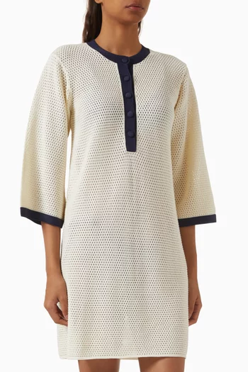 Albatros Mini Dress in Openwork-knit