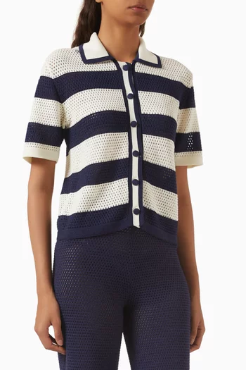 بلوزة مويت نسيج مفرغ