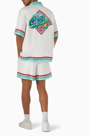 Casa Way World Series Shirt in Silk Twill