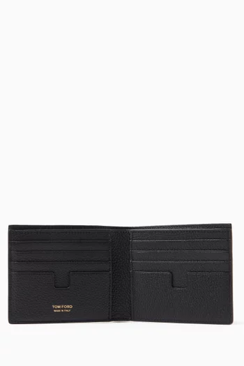 T-line Bifold Wallet in Leather