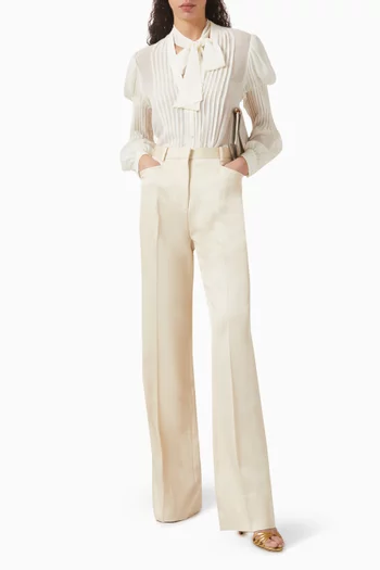 Lavalliere Blouse in Silk-georgette