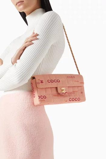 East West Chocolate Bag Bag in Leather