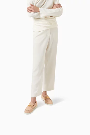 Maddie Diamond Loafers in Velvet Suede