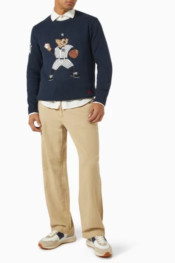 Yankees Bear Sweater in Cotton-knit
