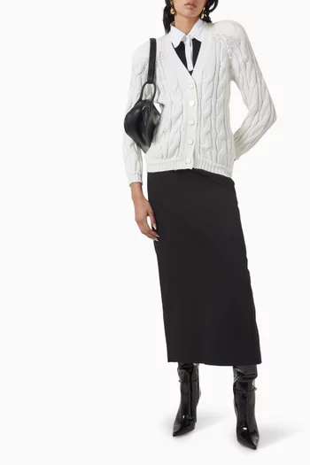 Cardigan in Wool-knit