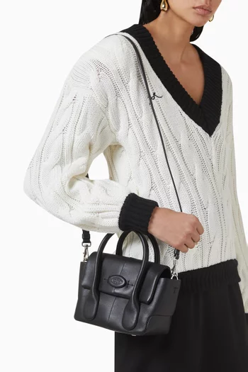 حقيبة دي ميني بيد علوية جلد