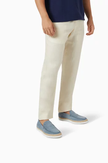 Slip-on Shoes in Nubuck Leather