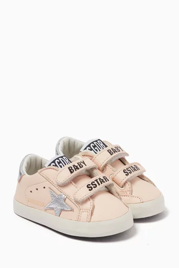 Baby School Sneakers in Leather