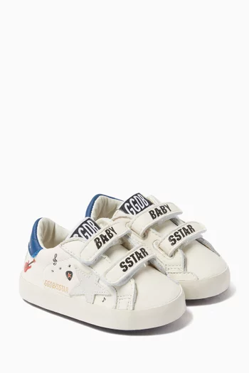 Baby School Sneakers in Leather
