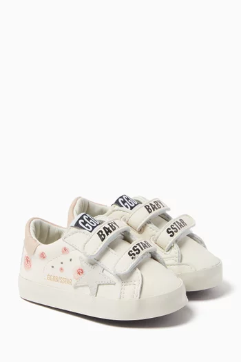 Baby School Sneakers in Leather