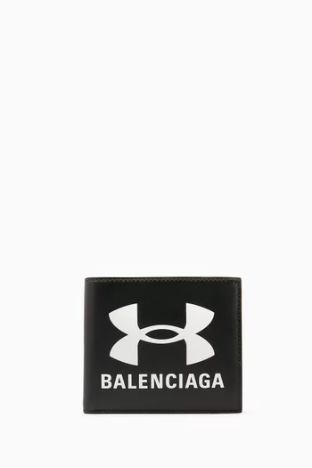 x Under Armour® Square Folded Wallet in Smooth Lamskin