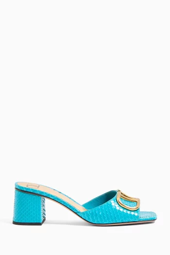 VLOGO Signature 60 Sandals in Python Leather