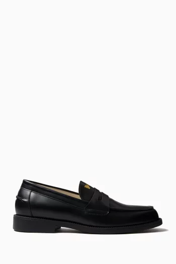 Wilde Yalla Habibi Penny Loafers in Leather