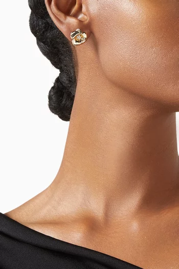 Lulu Earrings in 18kt Gold-plated Metal