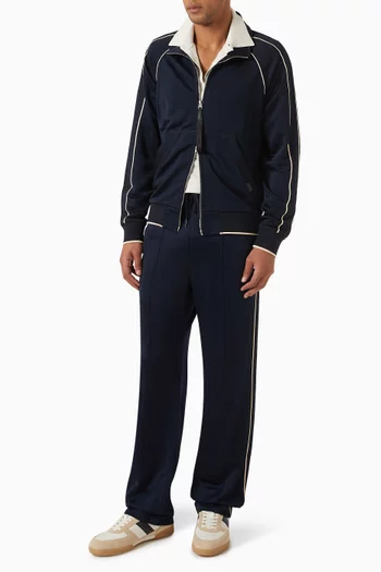 Striped Track Pants in Cotton