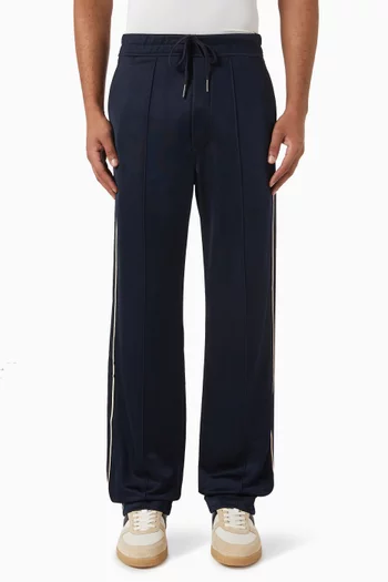 Striped Track Pants in Cotton