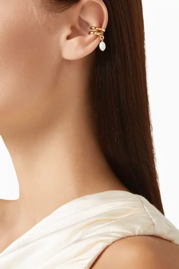 Romi Ear Cuff Set in Gold-tone Brass