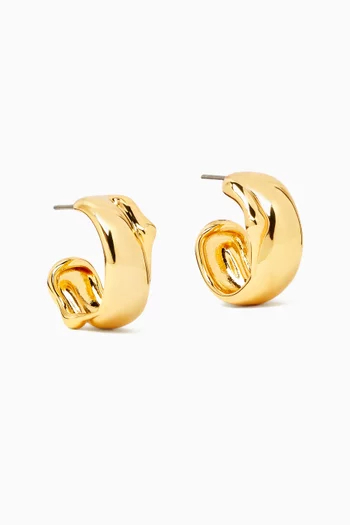 Sées Hoop Earrings in Gold-tone Brass