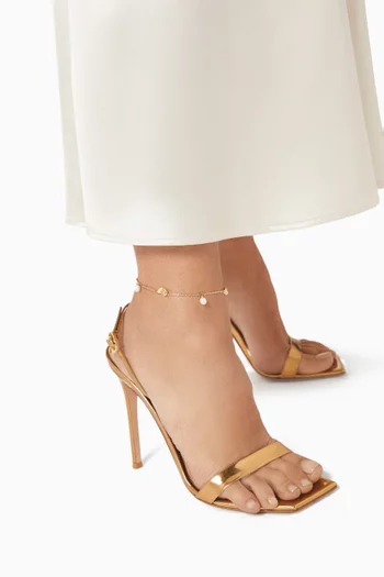 Lucille Pendant Anklet in Gold-plated Steel