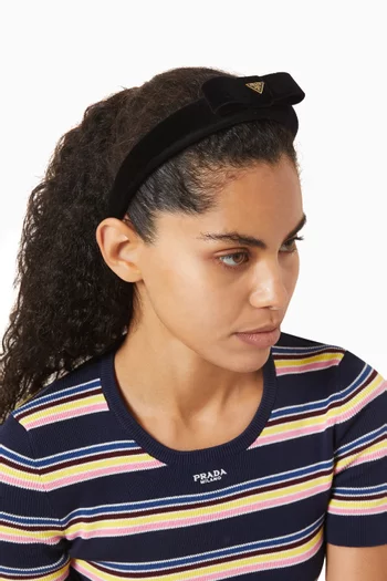 Bow Headband in Velvet