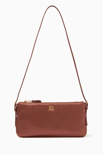 Mini Shoulder Bag in Satin