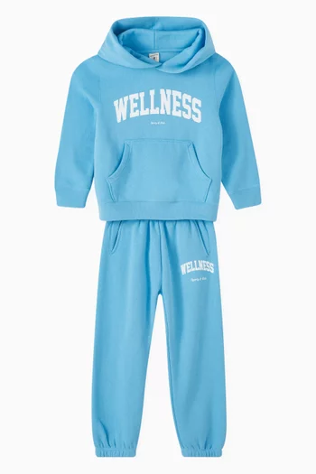 بنطال رياضي بطبعة شعار Wellness Ivy‏ صوف قطني