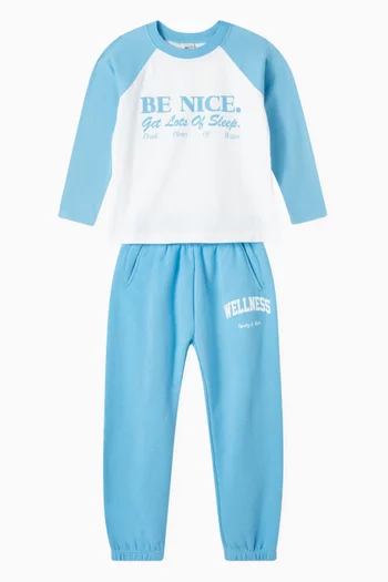 تي شيرت بيسبول بطبعة Be Nice‏ قطن