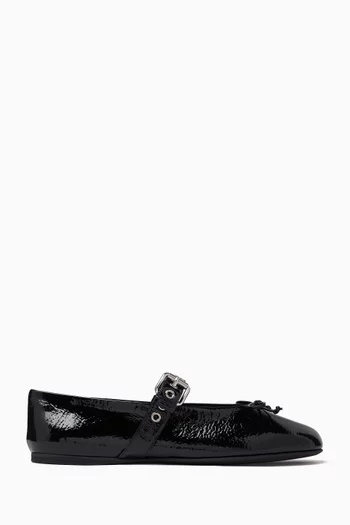 Ballerina Flats in Patent Leather