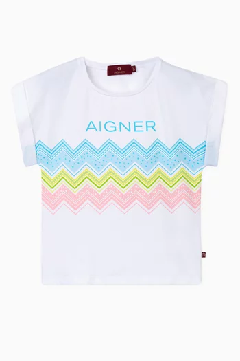 Logo Graphic T-shirt in Cotton-jersey