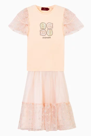 Graphic Logo T-shirt in Cotton