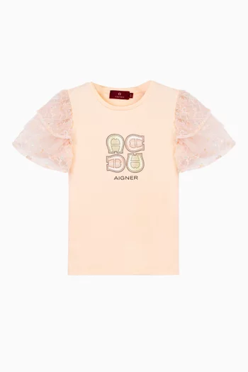 Graphic Logo T-shirt in Cotton