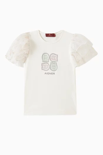 Graphic Logo T-shirt in Cotton