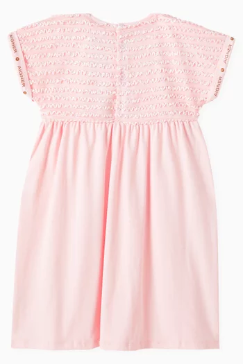 Logo Badge Dress in Cotton