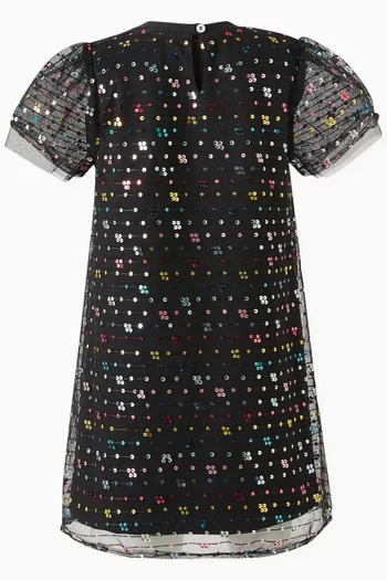 A-line dress in Sequins & Tulle