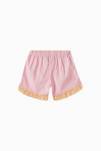 Relaxed Batiste Shorts in Cotton