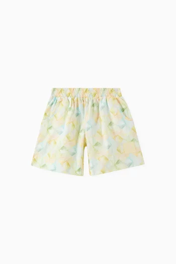 Batiste Printed Shorts in Cotton-poplin