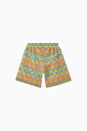 Chevron Crochet Shorts