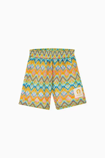Chevron Crochet Shorts