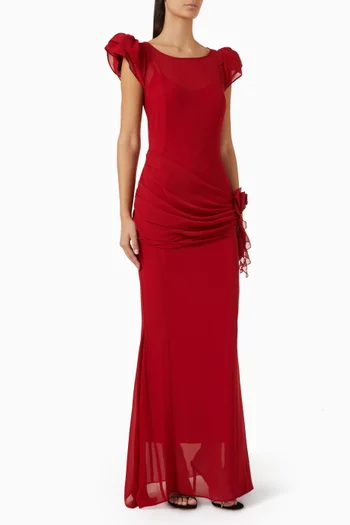 Florentine Maxi Dress in Georgette