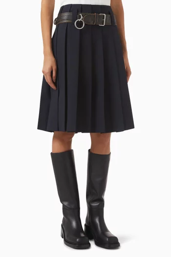 Pleated Skirt in Wool