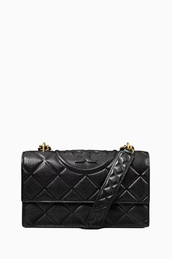 Fleming Convertible Shoulder Bag in Quilted Leather
