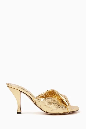 Blink 80 Mule Sandals in Intrecciato Leather