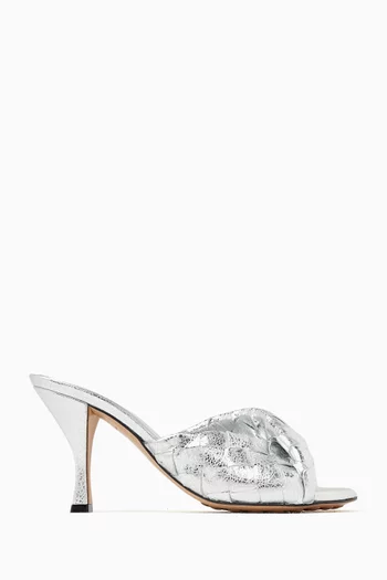 Blink 80 Mule Sandals in Intrecciato Leather